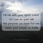 fill me with your spirit