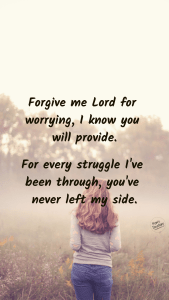 Forgive for worrying prayer PINTEREST